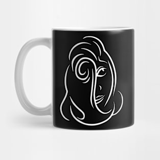 Woman - White lines Mug